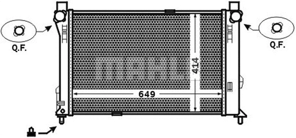 Radiator, engine cooling