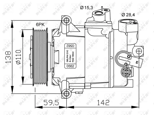 Compressor, air conditioning (WG2159414)
