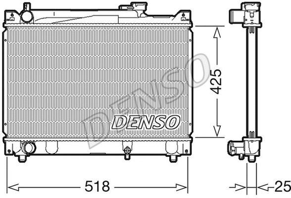 Radiator, engine cooling (WG1919802)