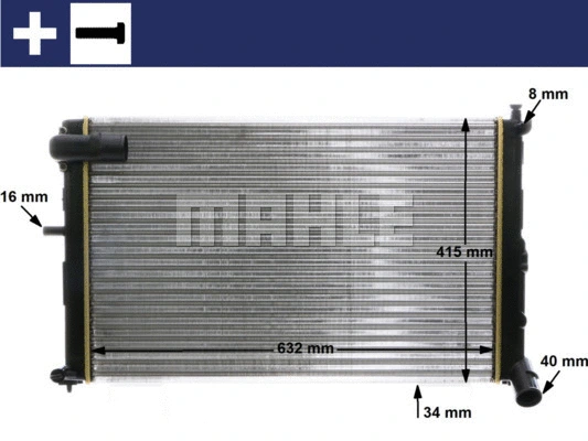 Radiator, engine cooling (WG2182842)