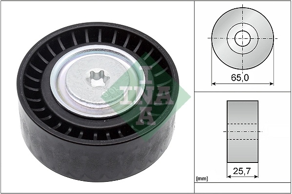 Deflection/Guide Pulley, V-ribbed belt (WG1910463)