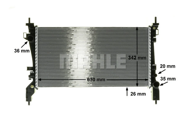 Radiator, engine cooling