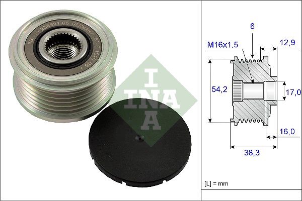 Alternator Freewheel Clutch (WG1253641)