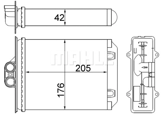 Heat Exchanger, interior heating (WG2180094)