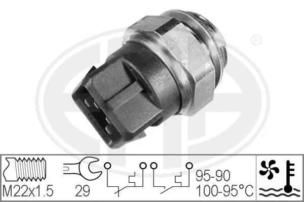 Temperature Switch, radiator fan (WG1777069)