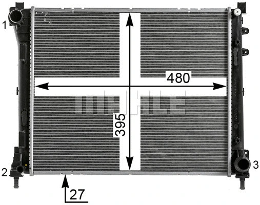 Radiator, engine cooling
