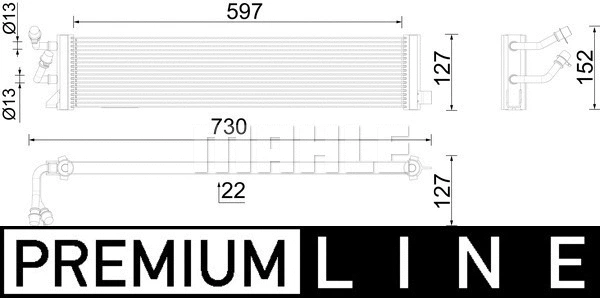 Oil Cooler, automatic transmission (WG2181207)