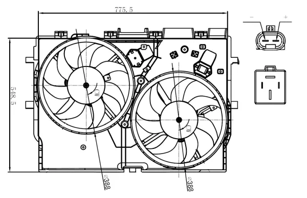 Fan, engine cooling