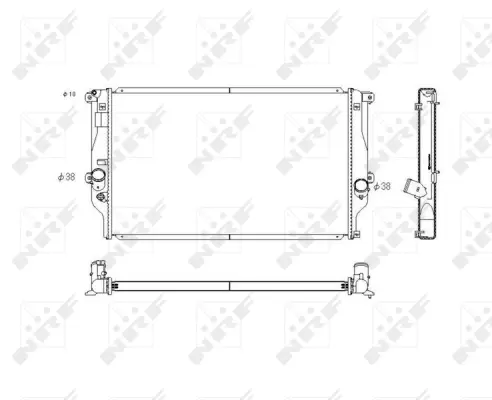 Radiator, engine cooling (WG1722588)