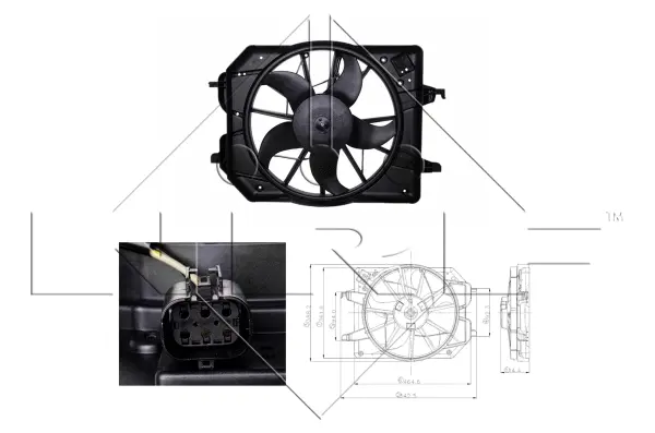 Fan, engine cooling (WG1720123)