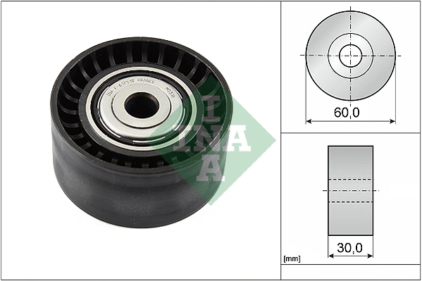 Deflection/Guide Pulley, V-ribbed belt (WG1253047)