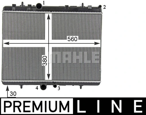 Radiator, engine cooling (WG2183461)