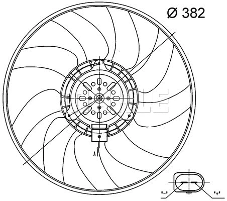Fan, engine cooling (WG2180688)