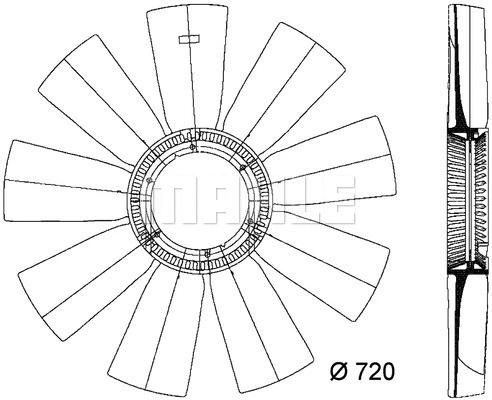 Fan Wheel, engine cooling