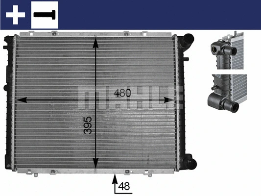 Radiator, engine cooling (WG2182707)