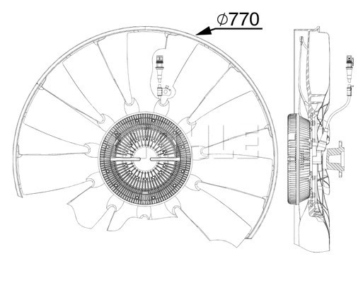 Fan, engine cooling (WG2180855)