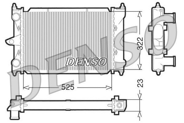 Radiator, engine cooling (WG1919504)