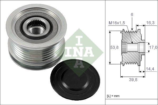 Alternator Freewheel Clutch (WG1253744)