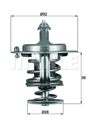 Thermostat, coolant (WG1264934)