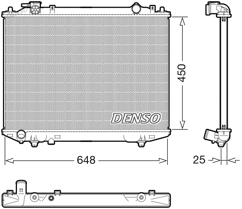 Radiator, engine cooling (WG2270640)