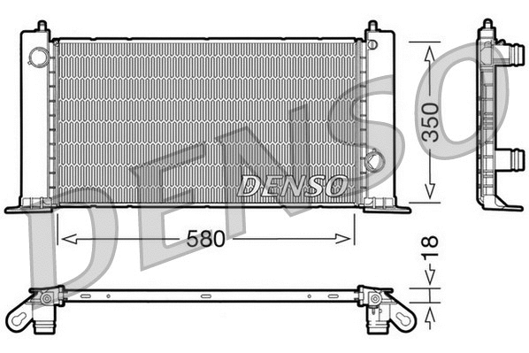 Radiator, engine cooling (WG1919012)