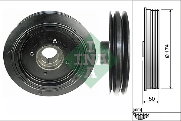 Belt Pulley, crankshaft (WG1710234)