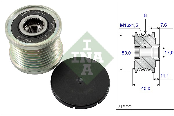 Alternator Freewheel Clutch (WG1253695)