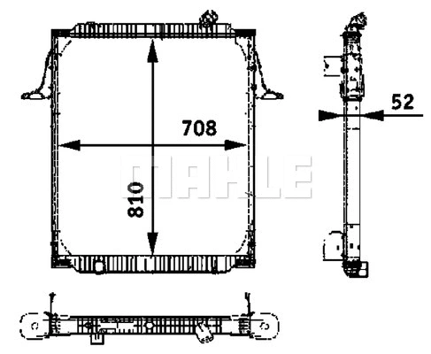 Radiator, engine cooling
