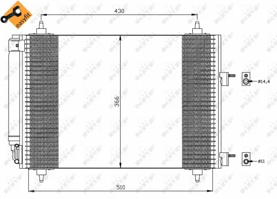 Condenser, air conditioning