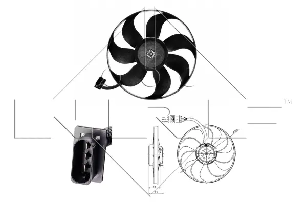 Fan, engine cooling (WG1720355)