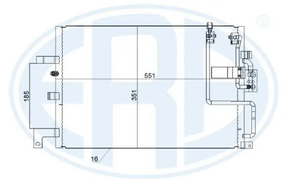 Condenser, air conditioning (WG2016814)