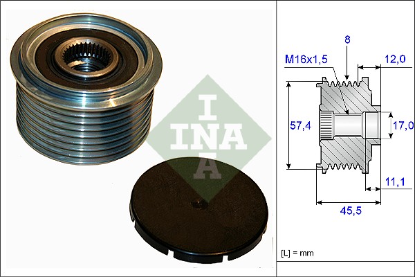 Alternator Freewheel Clutch (WG1253646)