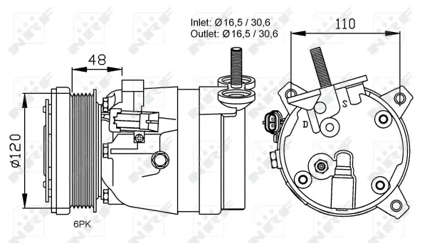 Compressor, air conditioning (WG2159509)