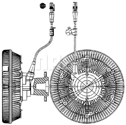 Clutch, radiator fan (WG2180370)