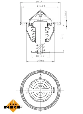 Thermostat, coolant