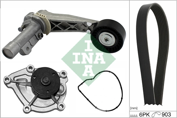 Water Pump + V-Ribbed Belt Kit (WG2216096)