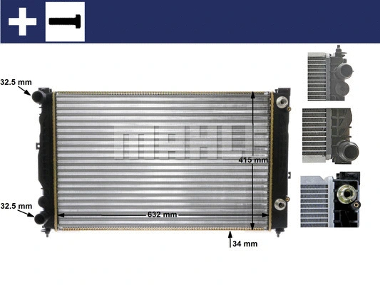 Radiator, engine cooling