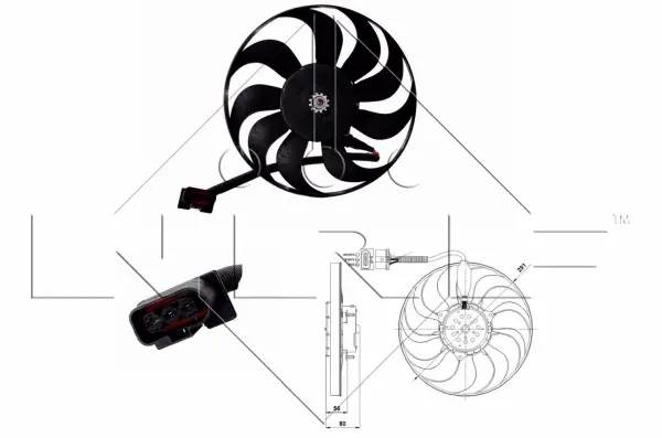 Fan, engine cooling (WG1720354)