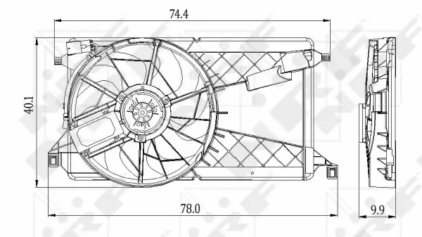 Fan, engine cooling