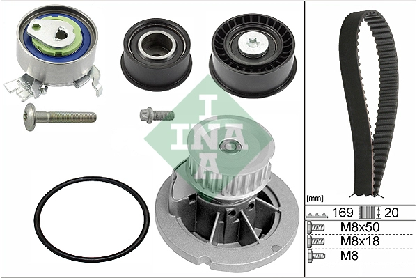 Water Pump & Timing Belt Kit (WG1251226)