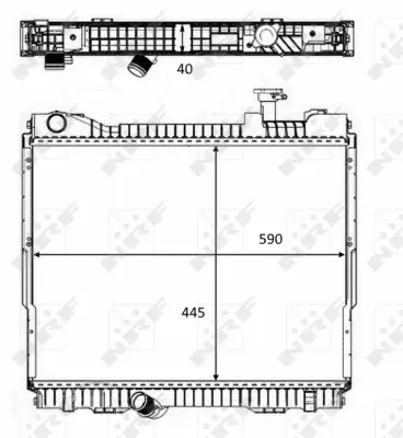Radiator, engine cooling (WG1723435)