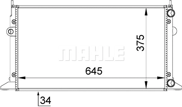 Radiator, engine cooling