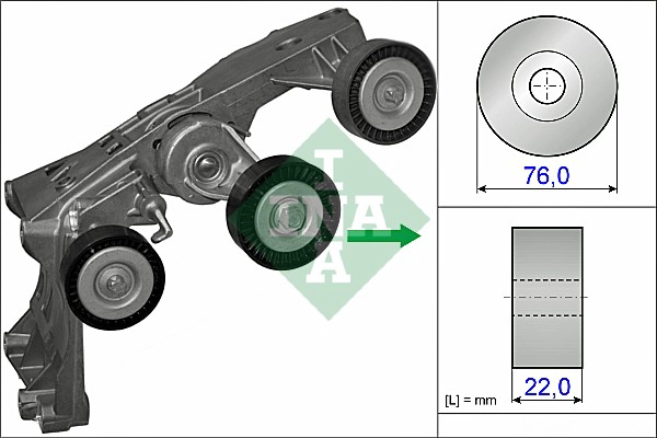 Belt Tensioner, V-ribbed belt (WG1253546)