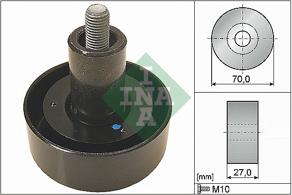 Deflection/Guide Pulley, V-ribbed belt (WG1710116)