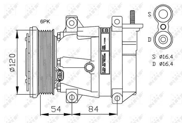 Compressor, air conditioning (WG2159398)