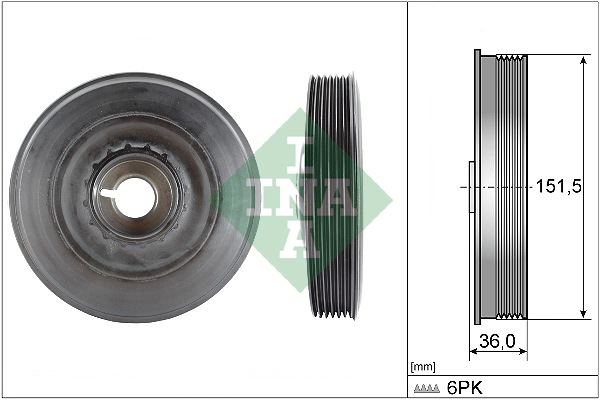 Belt Pulley, crankshaft (WG1254405)