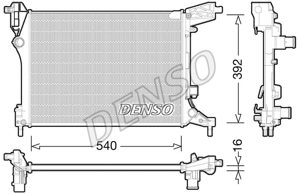 Radiator, engine cooling (WG1919029)