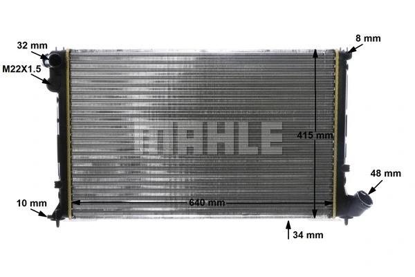 Radiator, engine cooling