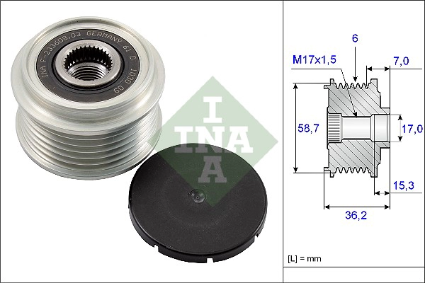 Alternator Freewheel Clutch (WG1253674)