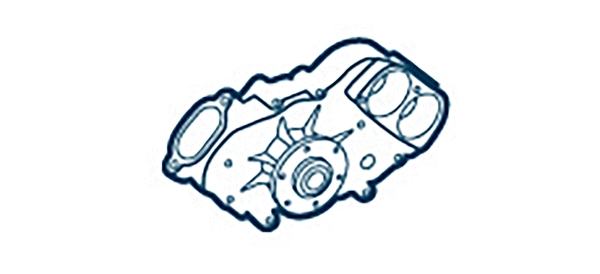 Water Pump, engine cooling (WG2102684)